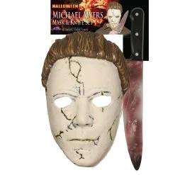 Wicked Michael Myers Zombie Mask-Knife
