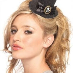 Leg Avenue Leg Ave, Skull Cameo Petite Top Hat 1940's & 50's