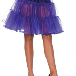 Leg Avenue Tu Tu's Shimmer, Knee Length Petticoat, Grape