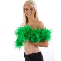 Wicked Boa, Feathered, Green 60g Boas, Fans & Parasols