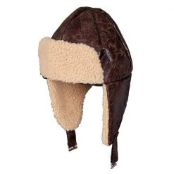 Wicked 1940's & 50's Aviator Hat With Faux Sheepskin