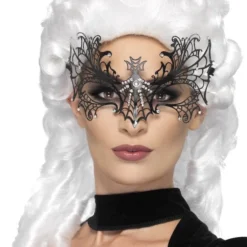 Smiffys Filigree, Metal Black Widow Masquerade