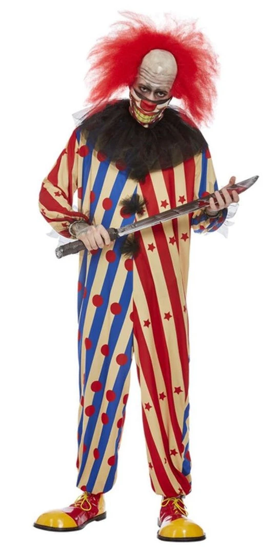 Smiffys Male Costumes Clown, Creepy 1 Smiffys Male Costumes Clown, Creepy