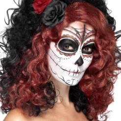 Smiffys Day Of The Dead Wig Womens