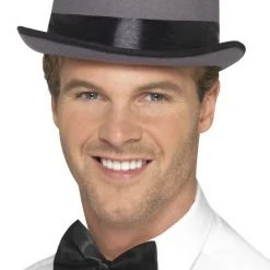 Smiffys British Top Hat, Grey