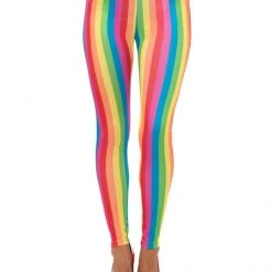 Smiffys Clown Leggings, Rainbow. Clown & Circus