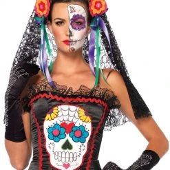 Leg Avenue Sugar Skull Corset Female Costumes