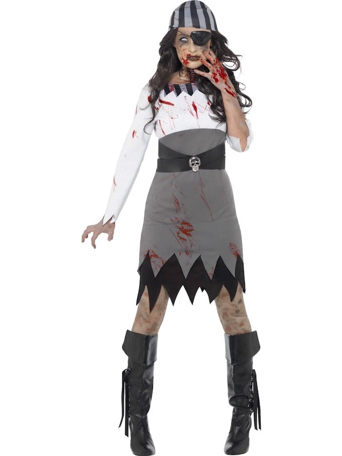 Smiffys Female Costumes Zombie Pirate Lady Costume 1 Smiffys Female Costumes Zombie Pirate Lady Costume