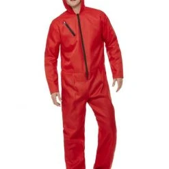 Smiffys Bank Robber Jumpsuit Male Costumes