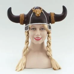 Bristol Viking Helmet W/Plaits