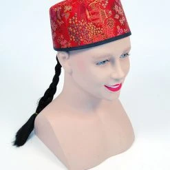 Bristol Mandarin Hat With Plaits Chinese