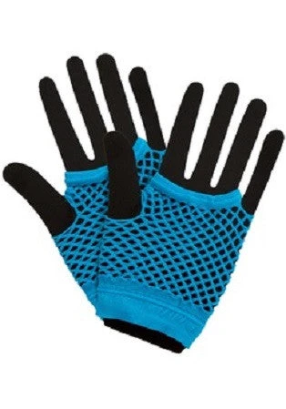 Wicked 80's Net Gloves, Blue 1 Wicked 80's Net Gloves, Blue