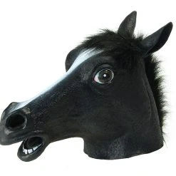 Vendor-unknown Animal Masks Full Overhead Horse, Black Beauty Mask