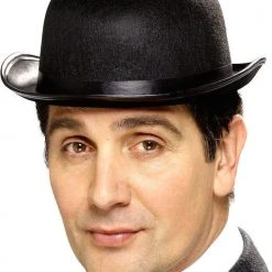 Smiffys Bowler Hat Bowler, Felt