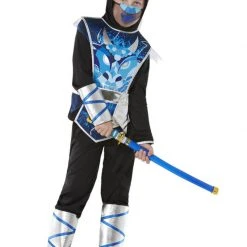 Smiffys Ninja Costume, Warrior Boys