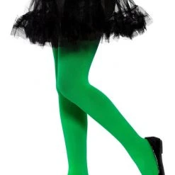 Smiffys Halloween Hosiery Childs Tights, Green