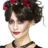 Smiffys Day Of The Dead Choker Halloween Accessories