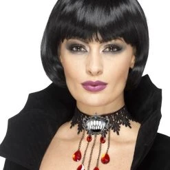 Smiffys Gothic Vamp Choker Halloween Accessories