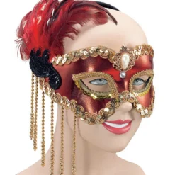 Bristol Masquerade Red Satin