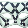 Bristol White/Black On Headband Masquerade