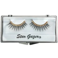 Star Gazer Eyelashes, Black With Diamante
