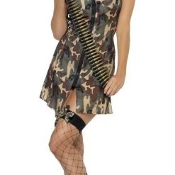 Smiffys Female Costumes Army Girl