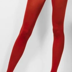 Smiffys Opaque Tights Red