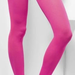 Smiffys Opaque Tights Pink Hoisery