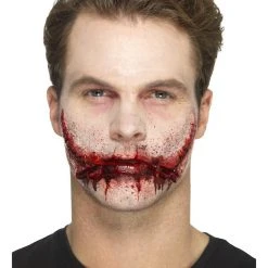 Smiffys Prosthetics & Wounds Latex, Stitched Smile