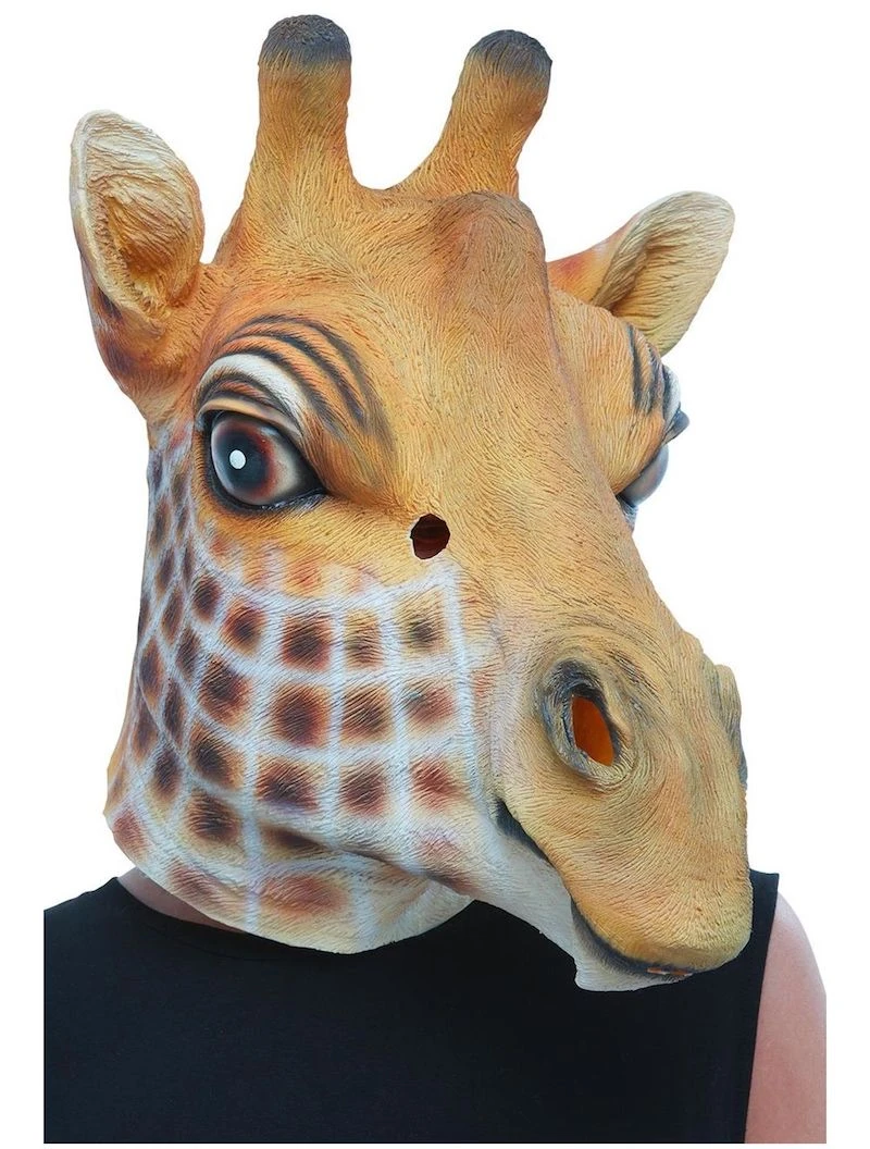 Smiffys Giraffe Latex Mask Animal Masks Full Overhead 1 Smiffys Giraffe Latex Mask Animal Masks Full Overhead