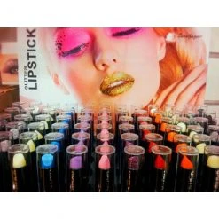 Star Gazer Glitter Lipstick, Blue Lips & Nails