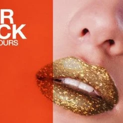 Star Gazer Glitter Lipstick, Silver