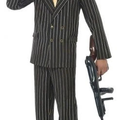 Smiffys Gangster, Gold Pinstripe