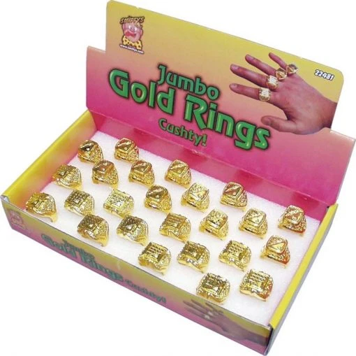 Smiffys Assorted Rings Jewellery & Bling