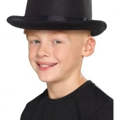 Smiffys Clown & Circus Top Hat Kids, Black