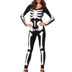 Leg Avenue Female Costumes Skeleton Catsuit