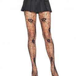 Leg Avenue Plus Size Skull Pantyhose Hoisery