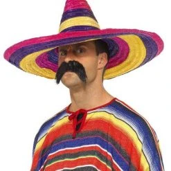 Smiffys Mexican & Spanish Sombrero, Multicoloured