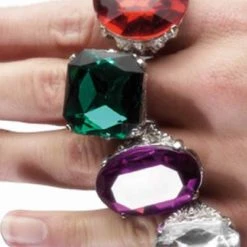 Smiffys Rings, Jewelled. Jewellery & Bling
