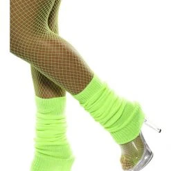 Smiffys 1980's & 90's Legwarmers, Neon Green