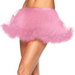 Leg Avenue Puffy Chiffon Mini Petticoat Pink Petticoats & TuTu's