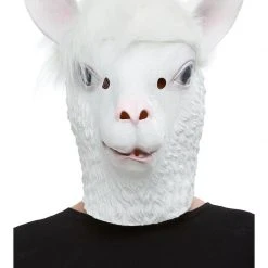 Smiffys Llama Latex Mask Animal Masks Full Overhead