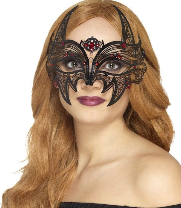 Smiffys Filigree, Metal Devil Mask Masquerade 1 Smiffys Filigree, Metal Devil Mask Masquerade