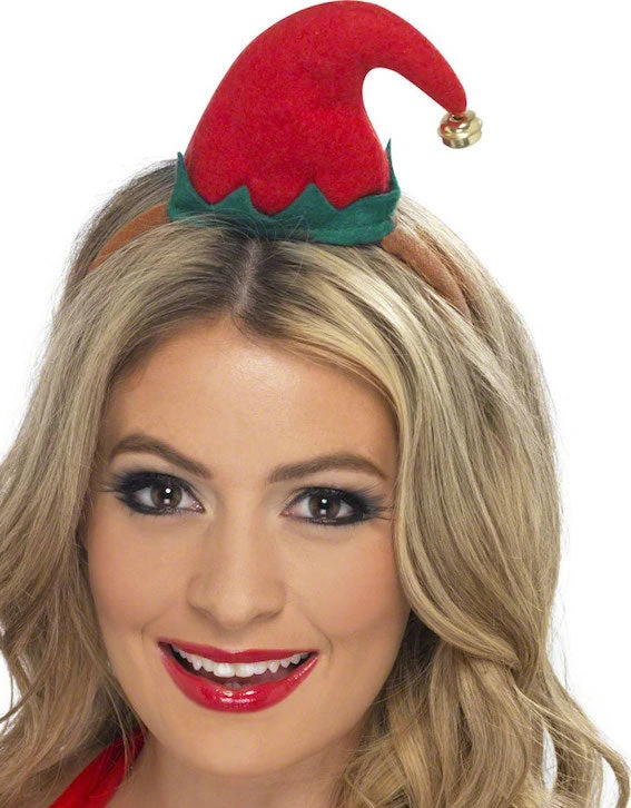 Smiffys Elf Hat, Mini Christmas Hats 1 Smiffys Elf Hat, Mini Christmas Hats