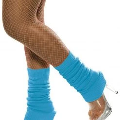 Smiffys Legwarmers, Neon Blue 1980's & 90's
