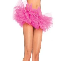 Leg Avenue Petticoats & TuTu's Organza Deluxe Tutu, Neon Pink