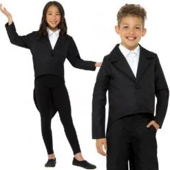 Smiffys Boys Tailcoat, Black