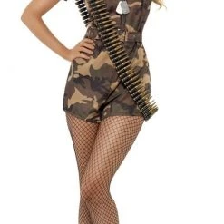 Smiffys Army Girl, Sexy Costume