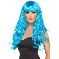 Smiffys Womens Siren Wig, Blue