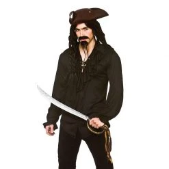 Wicked Black Pirate Shirt Male Costumes
